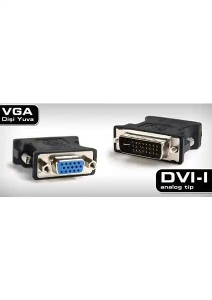 Dark DVI-I 24+5 Pin ile VGA Arası Bağlantı Dönüştürücü Yüksek Performans ve Güvenilirlik