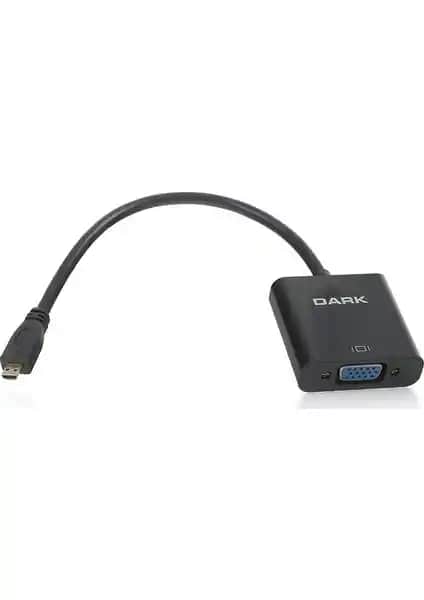 Dark Micro HDMI V1.4 to VGA Dönüştürücü ile Yüksek Kaliteli Görüntü Aktarımı