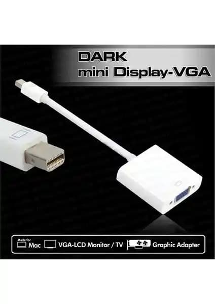 Dark Mini Display Port to VGA Aktif Dönüştürücü ile Çoklu Monitör Kurulumu ve Yüksek Çözünürlük Desteği