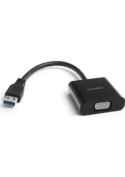 Dark UGA34 VGA-USB 3.0 Adaptör: Yüksek Çözünürlük ve Güvenilir Bağlantı Çözümü