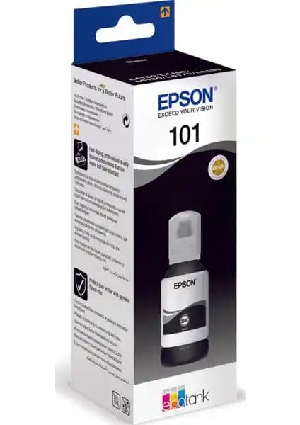 Epson 101 Siyah Mürekkep Şişesi: Yüksek Kapasite ve Güvenilirlik Sunan Orijinal Mürekkep