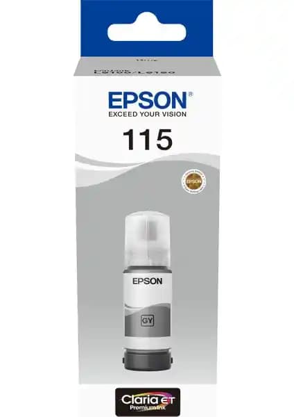 Epson 115 Ecotank Gri Mürekkep Şişe: Yüksek Kalite ve Çevre Dostu Baskı Çözümü