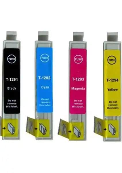 Epson Stylus SX425W Uyumlu 4 Renk Muadil Kartuş Seti Yüksek Kalite ve Ekonomik Çözüm