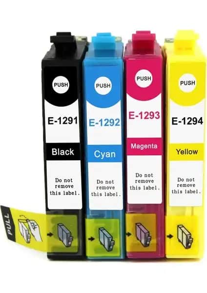 Epson T1291 Uyumlu Yüksek Kapasiteli 4 Renk Muadil Kartuş Seti - Ekonomik ve Güvenilir