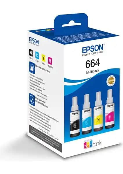 Epson T664 Ecotank Multipack: Yüksek Kaliteli Renkli Baskılar ve Çevre Dostu Çözüm