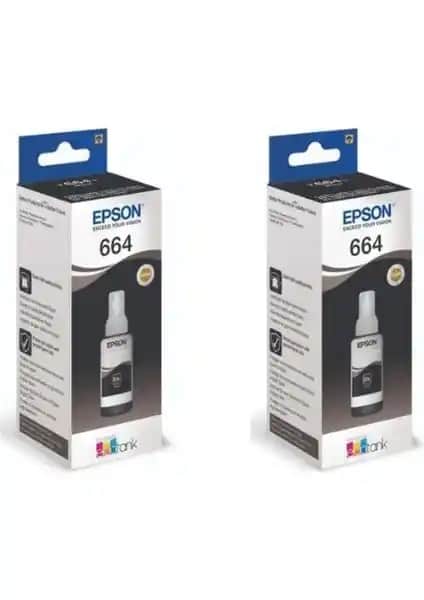 Epson T664 L120 Siyah Orijinal Mürekkep Kartuşu Yüksek Performans ve Güvenilirlik