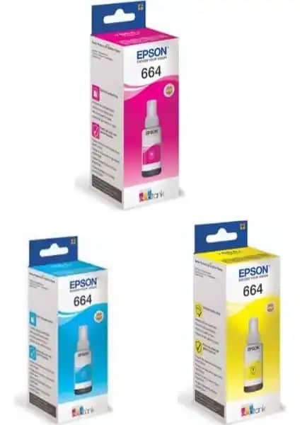 Epson T664 L386 3 Renk Orijinal Mürekkep Seti: Yüksek Kalite ve Güvenilirlik Özellikleri