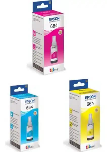 Epson T664 L386 3 Renk Orijinal Mürekkep Seti: Yüksek Kalite ve Güvenilirlik Özellikleri