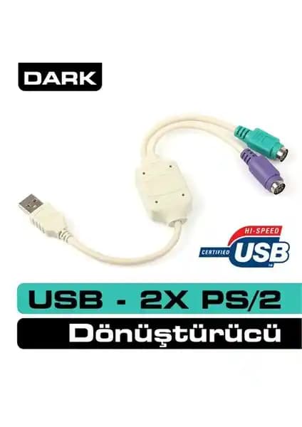 Eski Klavye ve Fareleri Yeni Nesil Bilgisayarlara Uygun Hale Getiren USB-PS/2 Dönüştürücü