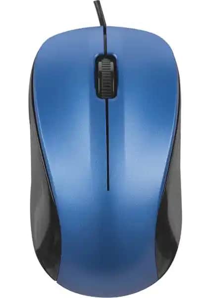 Everest SM-215 USB Mavi 1200 DPI Optik Mouse Günlük Kullanım İçin Uygun Tasarım