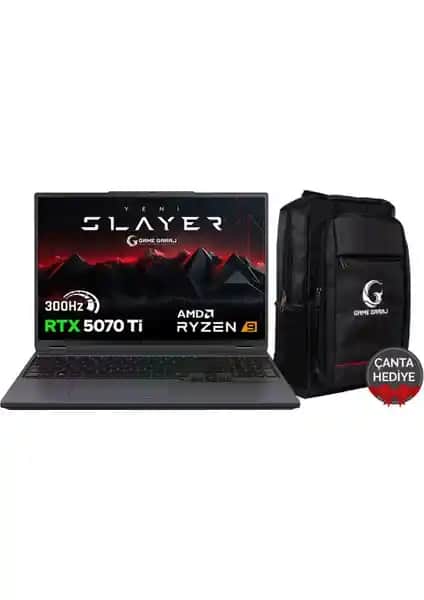 Game Garaj Slayer R9T3D-5070TI C2: Güçlü İşlemci ve Yüksek Performanslı Oyun Laptopu
