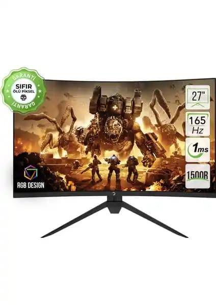Gamepower Intense X20 27 İnç 165Hz 1ms Kavisli Oyun Monitörü Performans ve Tasarım Özellikleri