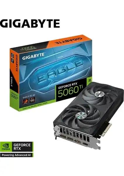 GIGABYTE GeForce RTX 5060 Ti EAGLE OC 8GB ile Yüksek Performanslı Oyun ve Grafik Deneyimi