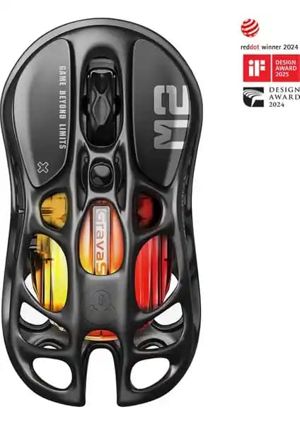 Gravastar Mercury M2 Siyah Kablosuz Oyun Faresi: Yüksek Performans ve Şık Tasarım