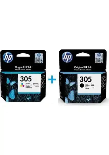 HP 305 Renkli ve Siyah 2'li Kartuş Seti: Yüksek Kalite ve Ekonomik Baskı Çözümü
