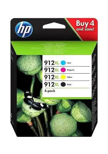 HP 3YP34AE (912XL) Çoklu Renkli Mürekkep Kartuş Seti Profesyonel ve Dayanıklı