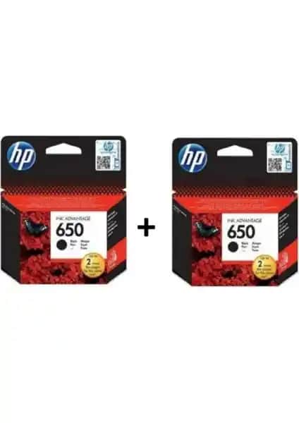 HP 650 Siyah 2'li Set Kartuş: Yüksek Baskı Kalitesi ve Uzun Ömürlü Performans