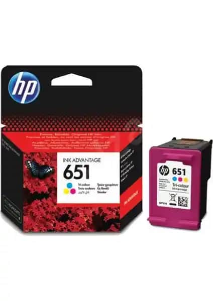 HP 651 Renkli Mürekkep Kartuşu C2P11AE: Yüksek Kalite ve Güvenilirlik ile Renkli Baskı Çözümü