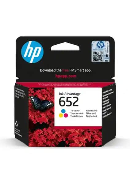 HP 652 Renkli Mürekkep Kartuşu F6V24AE: Yüksek Baskı Kalitesi ve Güvenilirlik