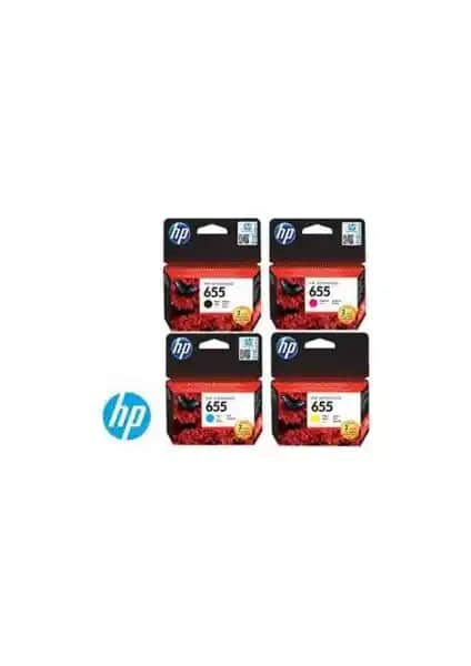 HP 655 4'lü Orijinal Kartuş Seti: Yüksek Kapasiteli ve Uyumlu Baskı Çözümünüz