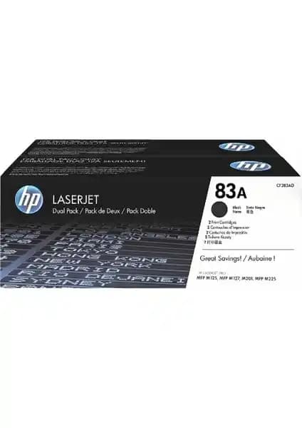 HP 83A 2'li Siyah Toner Paketleri – Yüksek Kapasiteli Güvenilir Baskı Çözümü
