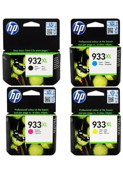 HP 932/933XL Orijinal Renkli Kartuş Seti Yüksek Kalite ve Dayanıklılık