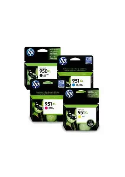HP 950XL/951XL Orijinal Kartuş Seti Pro 8620/8610/8600/8100/251Dw için yüksek kapasite
