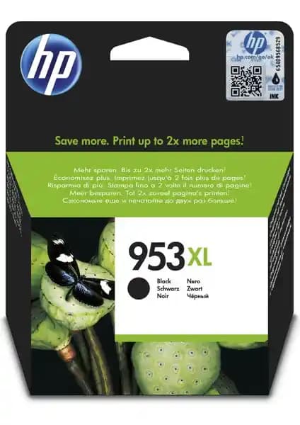HP 953XL Siyah Mürekkep Kartuşu Yüksek Baskı Kapasitesi ve Güvenilirliğiyle