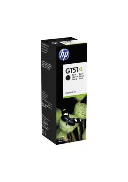 HP GT51XL Siyah Mürekkep Kartuşu - Yüksek Kapasiteli ve Dayanıklı Yazıcı Kartuşu