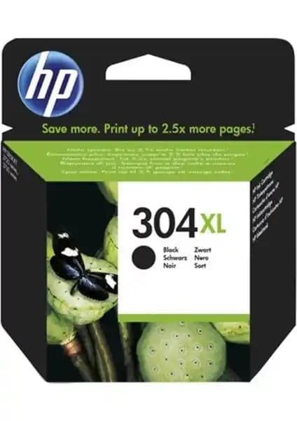 HP N9K08Ae 304Xl Siyah Mürekkep Kartuşu Yüksek Kalite ve Uzun Ömür Sağlar