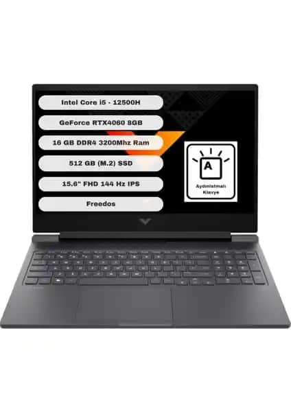 HP Victus Gaming 15: Güçlü Donanım ve Şık Tasarım ile Oyun ve Performans İçin İdeal Bilgisayar