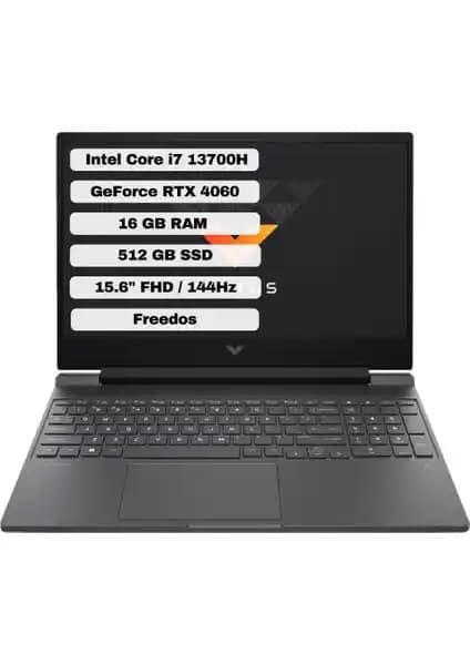 HP Victus Gaming Intel Core i7 13700H ile Yüksek Performanslı Taşınabilir Oyun Bilgisayarı