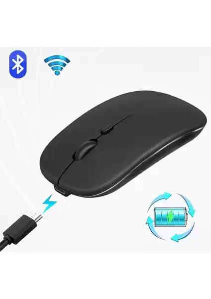 Hymark Sessiz Tıklama Şarjlı Bluetooth Mouse: Ofis ve Ev Kullanımı İçin İdeal Teknolojik Çözüm