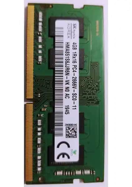 Hynix HMA851S6JJR6N-VK 4 GB DDR4 Notebook RAM Performans ve Güvenilirlik Artırıcı Çözüm