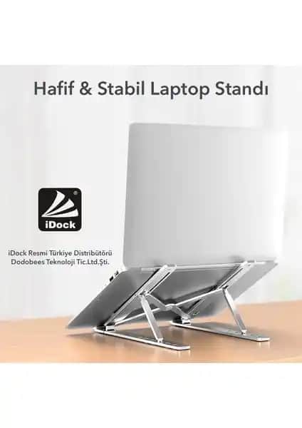 iDock N29-3 Katlanır Alüminyum Notebook Standı ile Ergonomik Çalışma Ortamları