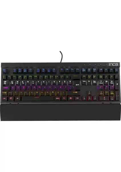 Inca Empouse IKG-441 Mekanik Blue Switch Led Oyuncu Klavye Profesyonel Oyun Deneyimi İçin Tasarlandı