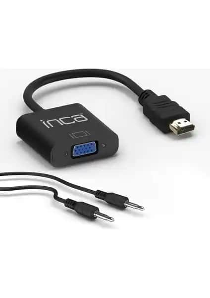 Inca HDMI to VGA Siyah Jaklı Ses Kablosu Teknik Özellikleri ve Kullanım Avantajları