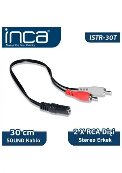 Inca ISTR-30T RCA Stereo 2'li 30cm Ses Kablosu Yüksek Kalite Bağlantı Çözümü