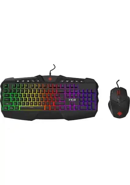 Inca Ruthless IKG-310 Rainbow Effect Gaming Seti: Yüksek Performans ve Estetik Özellikler