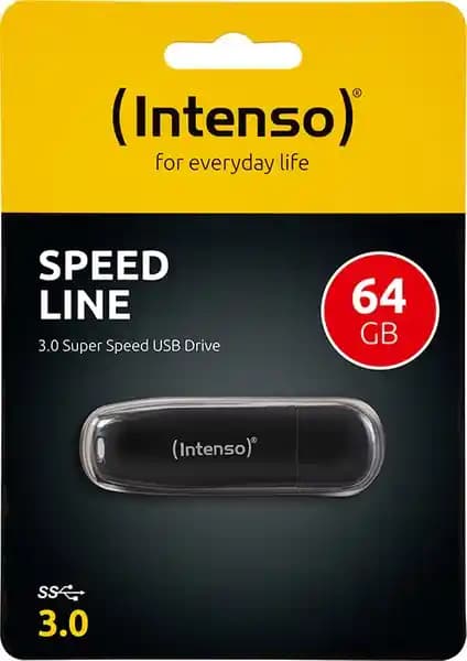 Intenso 64GB USB 3.2 Speed Line Taşınabilir Depolama Çözümü
