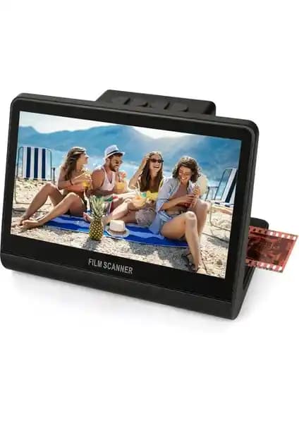 Jerbiaby 7 İnç LCD Ekranlı 48 MP Film ve Slayt Tarayıcı ile Eski Anıları Dijitalleştir