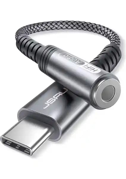 Jsaux USB-C’den 3,5 mm Kulaklık Jack Adaptörü ile Yüksek Kaliteli Ses Deneyimi