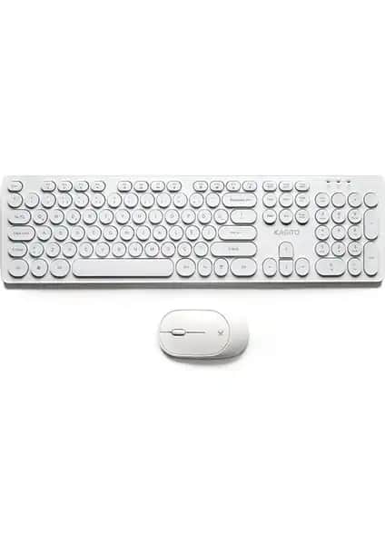 Kagito Retro Kablosuz Klavye ve Mouse Seti: Estetik ve Fonksiyonellik Bir Arada