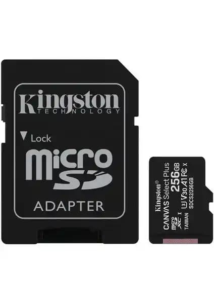 Kingston 256GB MicroSDXC Hafıza Kartı: Yüksek Kapasite ve Hızlı Veri Aktarımı