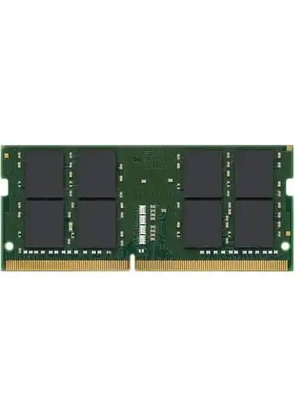 Kingston 32GB DDR4 3200MHz SODIMM Notebook Belleği Yüksek Kapasiteli ve Hızlı Performans