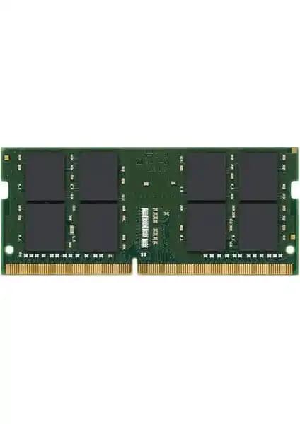 Kingston 32GB DDR4 3200MHz SODIMM Notebook Belleği Yüksek Kapasiteli ve Hızlı Performans