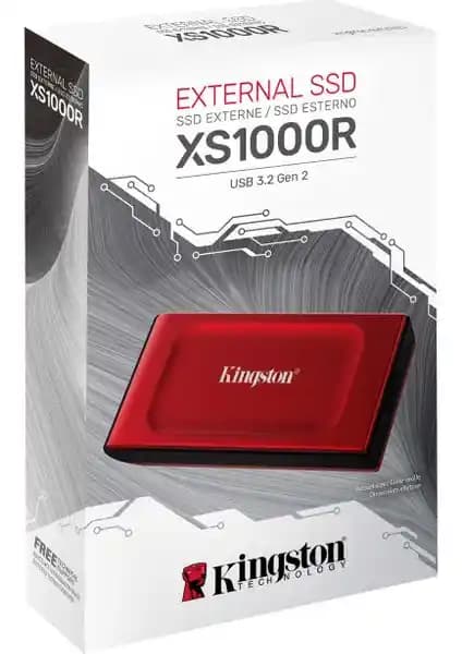 Kingston SXS1000R/2000G 2TB Kırmızı Taşınabilir SSD USB 3.2 Nesil 2 Hızlı ve Güvenilir Depolama Çözümü