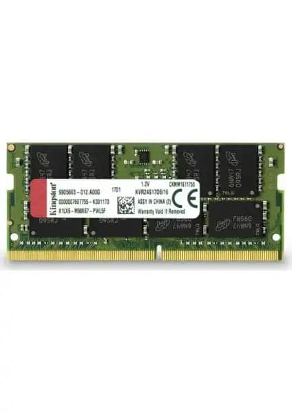 Kingston Valueram 16GB 2400MHz DDR4 Notebook RAM Performans ve Uyum Özellikleri