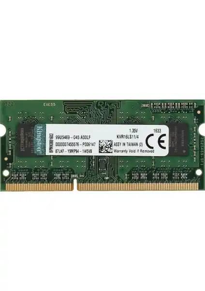 Kingston ValueRam 4GB DDR3 Notebook RAM 1600MHz Hızlı ve Güvenilir Bellek Modülü