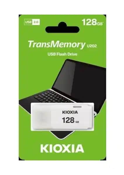 Kioxia 128GB Beyaz USB 2.0 Flash Bellek: Güvenilir ve Pratik Veri Saklama Çözümü